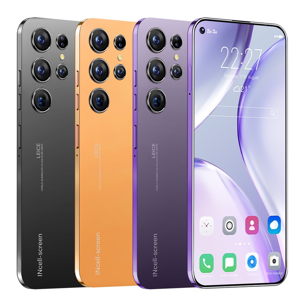 New arrived s25 ultra Smartphone Big Screen phone Mobile Phone Large Battery Gaming 3G&4G smartphone